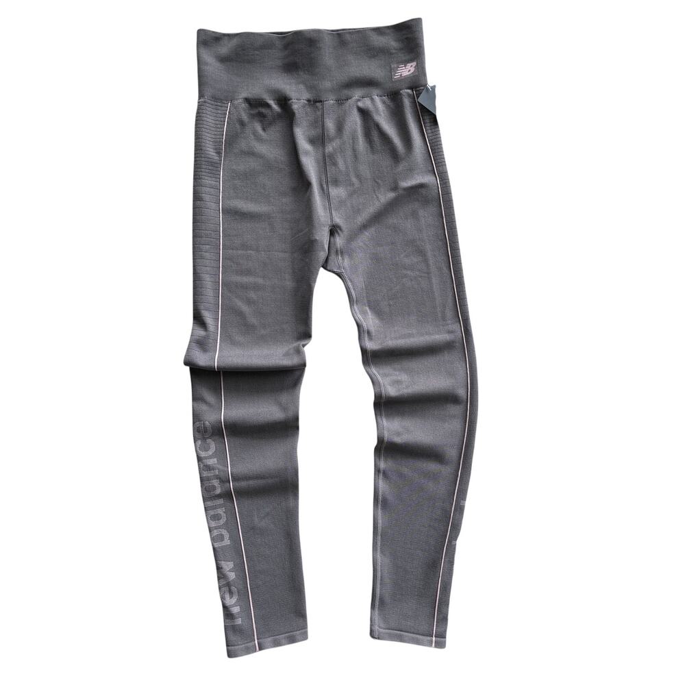 New Balance Castlerock Performance Leggings Women's Medium NWT Gray Pink